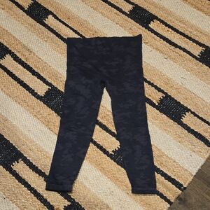 SPANX Womens Dark Camouflage Leggings, Large, GUC